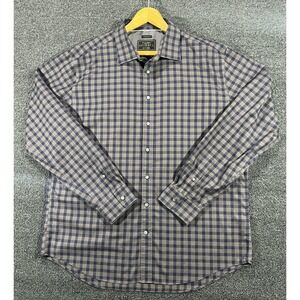 Jos A Bank‎ Reserve Mens 2XLT Tailored Fit Plaid Button Down Dress Shirt Cotton